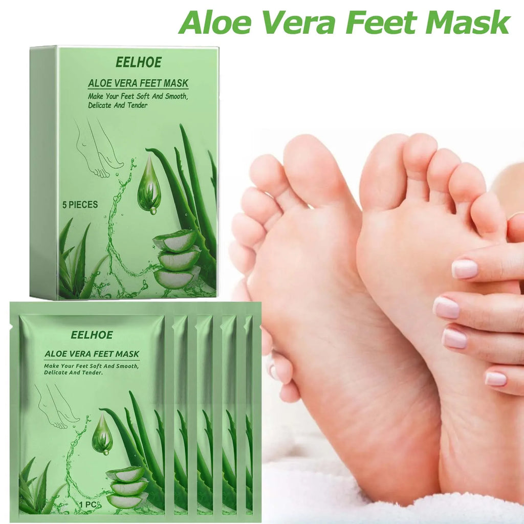 Aloe Vera Foot Mask – Moisturizing Exfoliating Foot Peel Exfoliating Foot Mask Qme