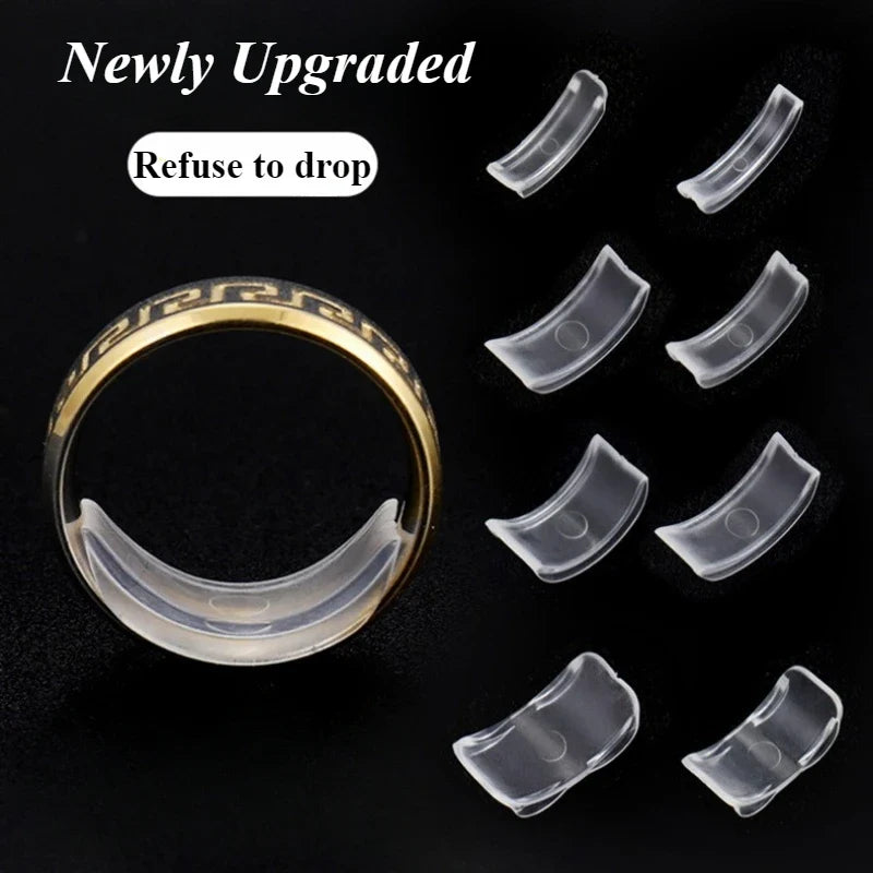 Silicone Ring Adjuster Set – Non-Slip Ring Resizer Tool, 8 Pcs Ring Resizer Tool Qme