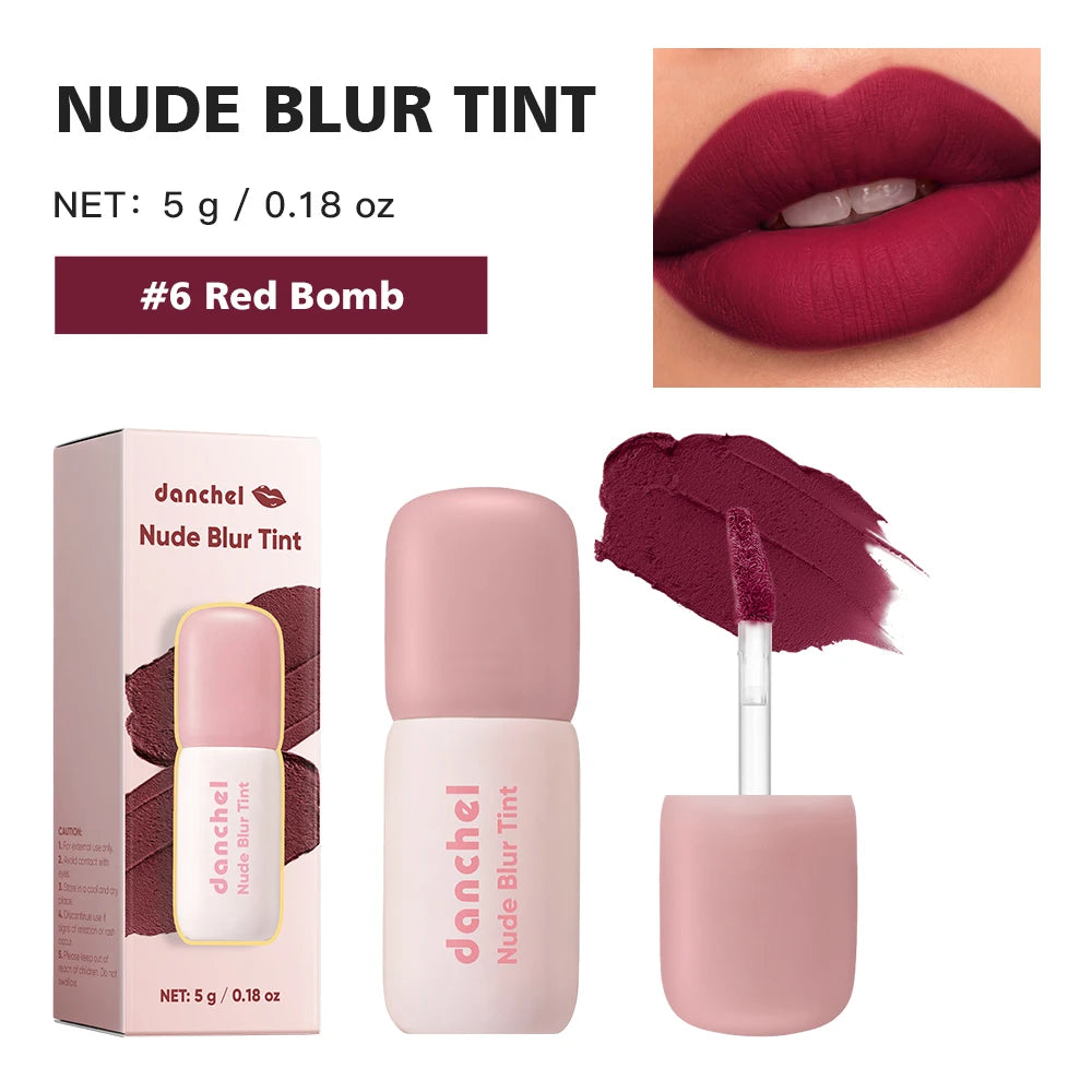 Soft Matte Velvet Liquid Lipstick – High Pigment K-Beauty Lip Glaze Liquid Lipstick Qst 06