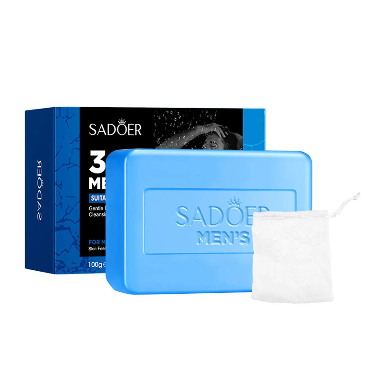Men's 3-in-1 Bath Soap – Witch Hazel, Aloe & Moisturizing Oil Men's Bar Soap Qme