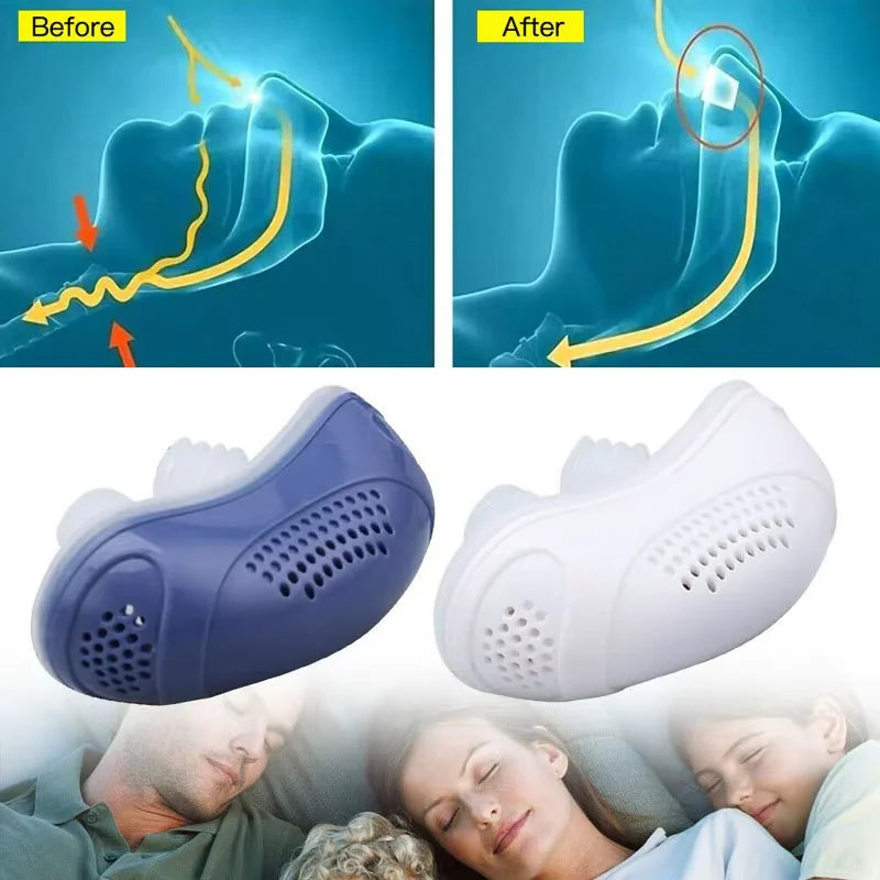 Electric Nose Clip Anti-Snoring Device | Better Night Breathing Anti-Snoring Device Qst