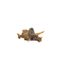 Brass Fish Figurine Retro Lucky Animal Statue Home Decor Brass Figurine Qst Default Title