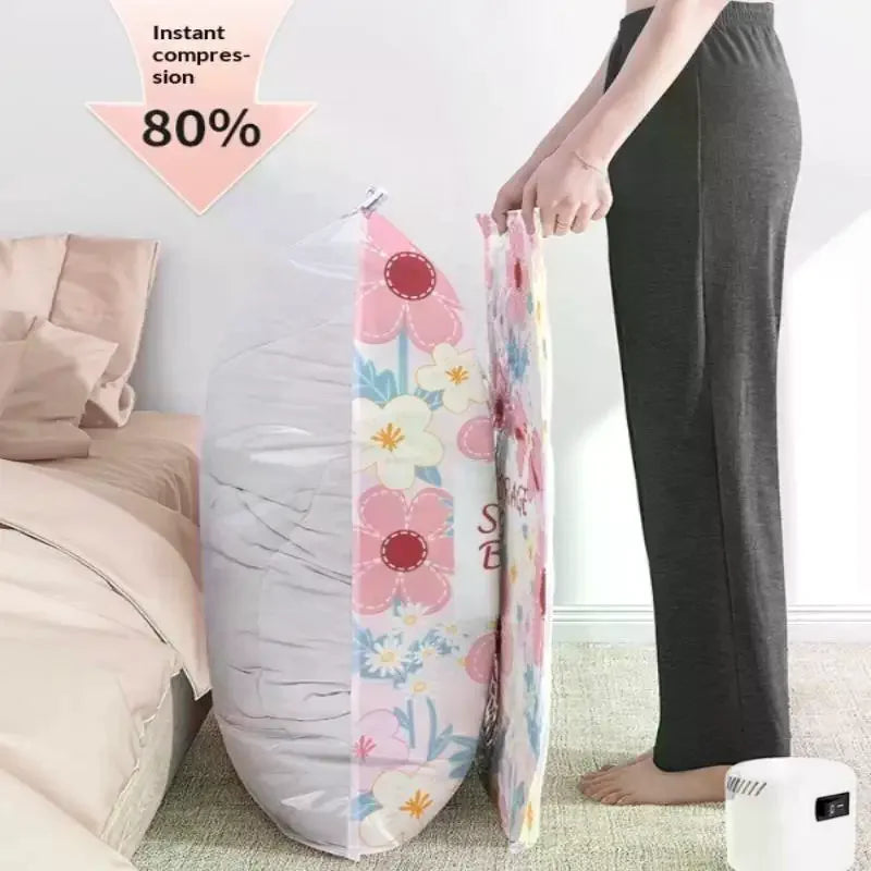 Vacuum Storage Bags – Space Saver for Comforters & Blankets Vacuum Storage Bags Qme