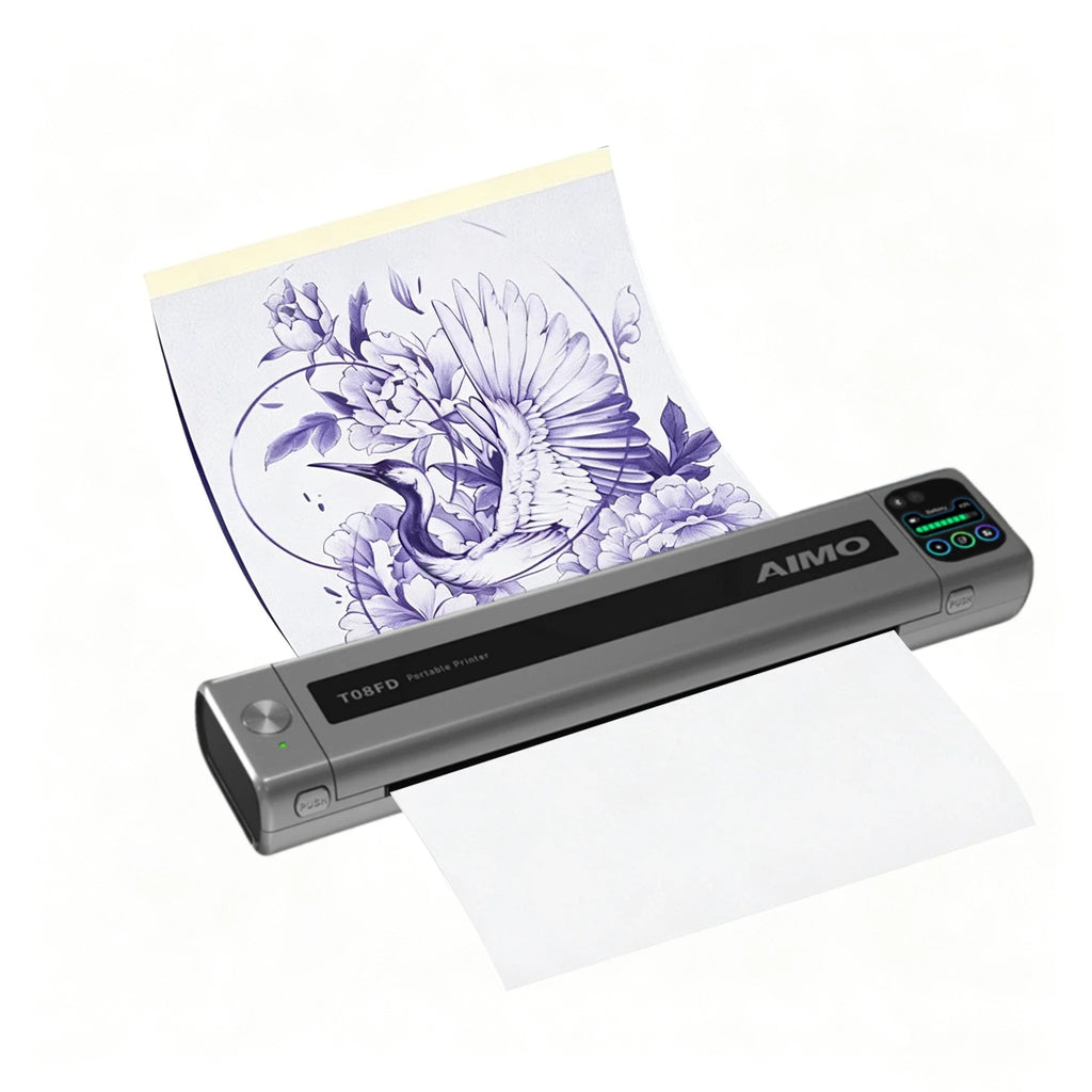 AIMO Wireless Thermal Tattoo Stencil Printer | Inkless Thermal Stencil Printer Qme
