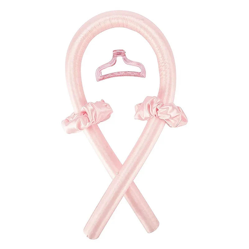 EVA Sponge Curl Stick Hair Ring – No-Heat Overnight Curler No-Heat Hair Curler Qme Pink