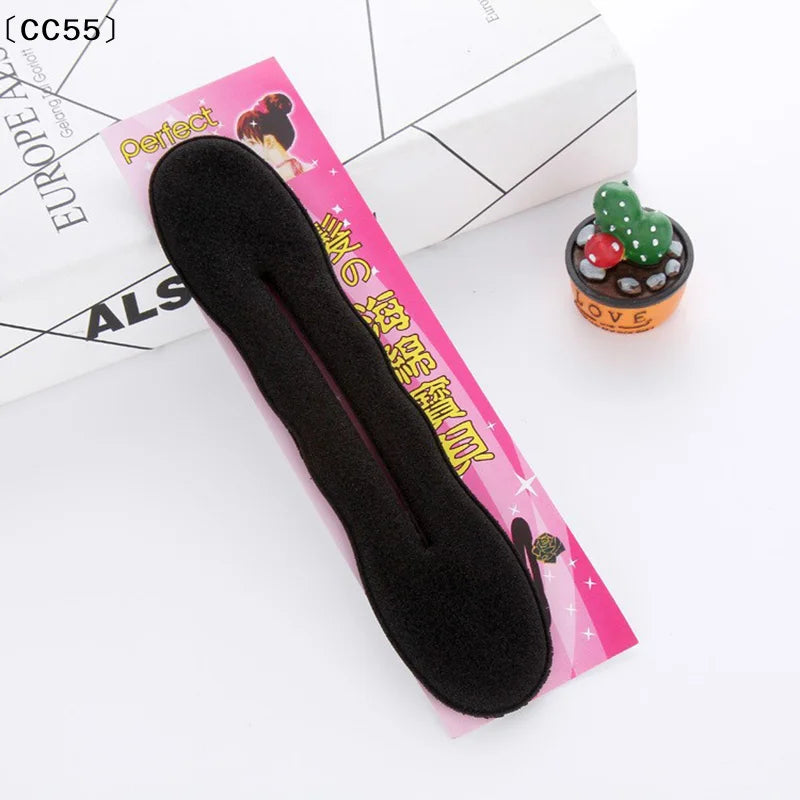 Sponge Donut Bun Curler Twist Hair Styling Headband Hair Styling Tool Qst