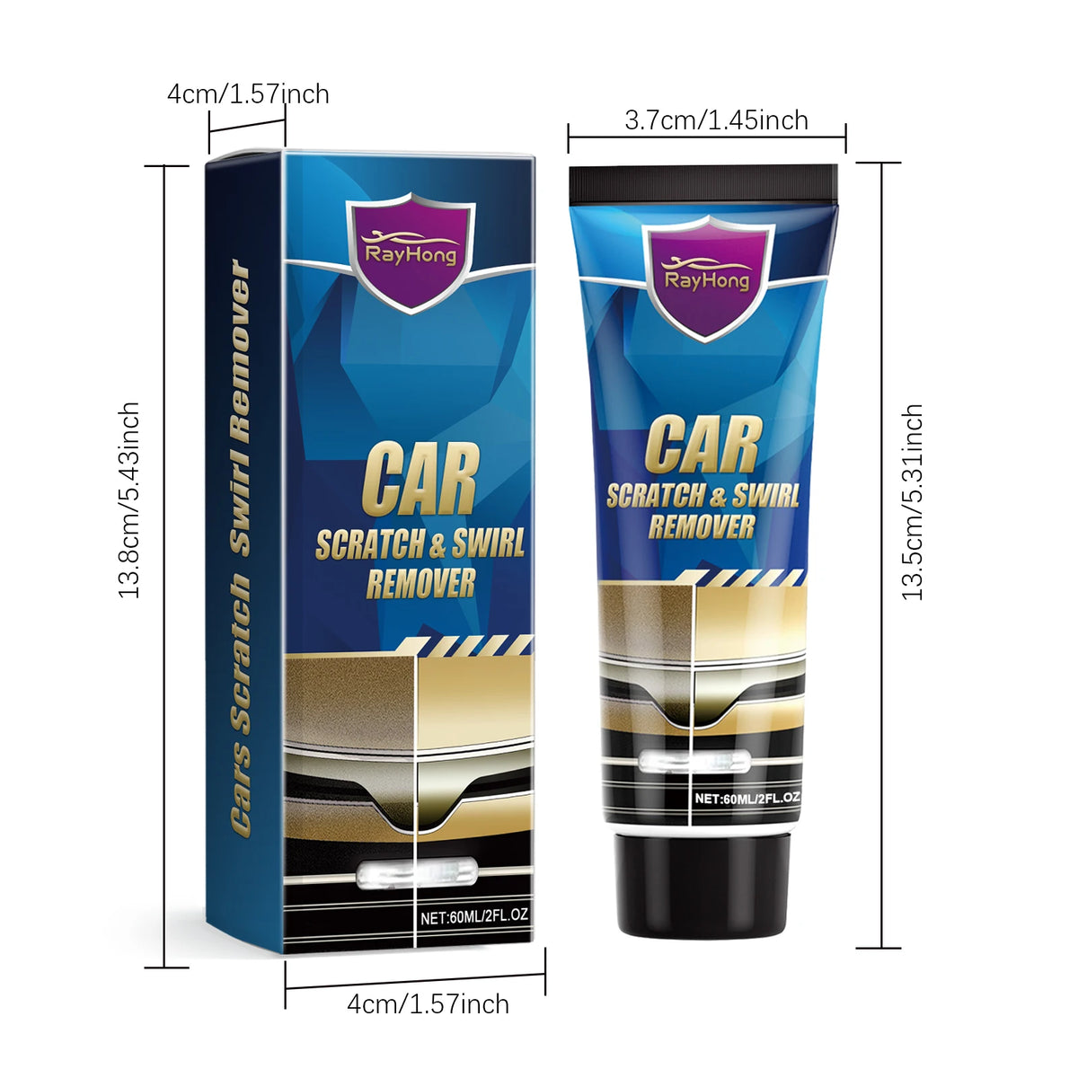 Rayhong Car Scratch Repair Paste – Touch Up Paint Restorer Car Scratch Repair Paste Qst 60ml