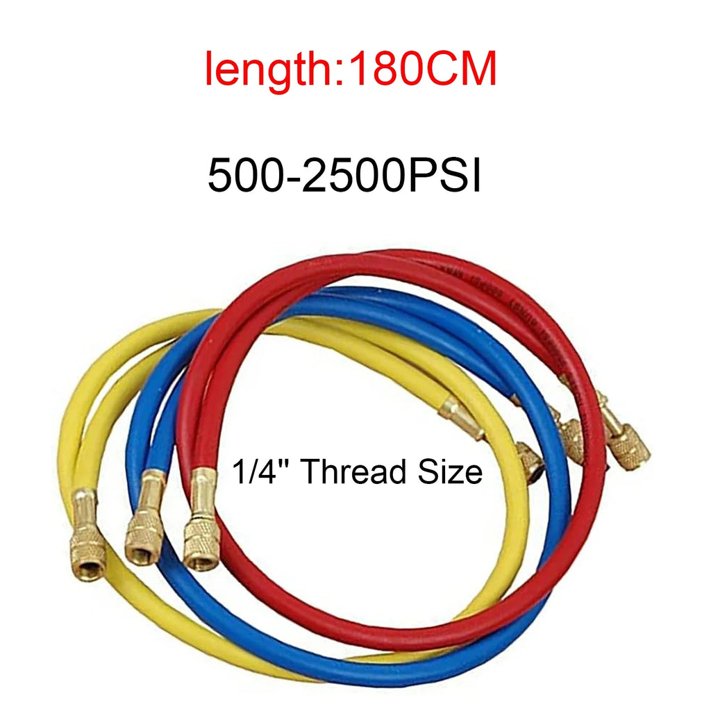 AC Charging Hose Low Loss Fittings R134A R12 R22 | 0.9M–1.8M AC Charging Hose Qme 1.8M 2500psi