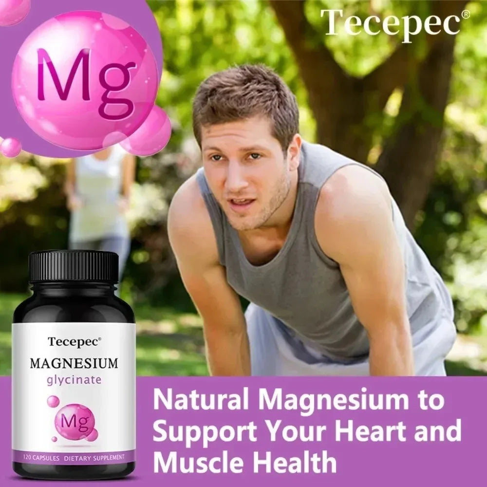 ZENVITALIZE Magnesium Glycinate 1000mg Capsules | 30/60/120ct Mineral Supplement Qst