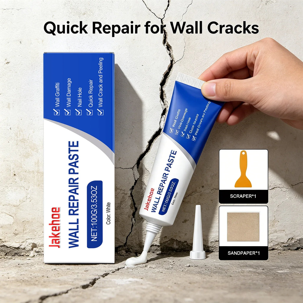 Wall Repair Paste – Fill Nail Holes, Cracks & Damage Wall Repair Paste Qme