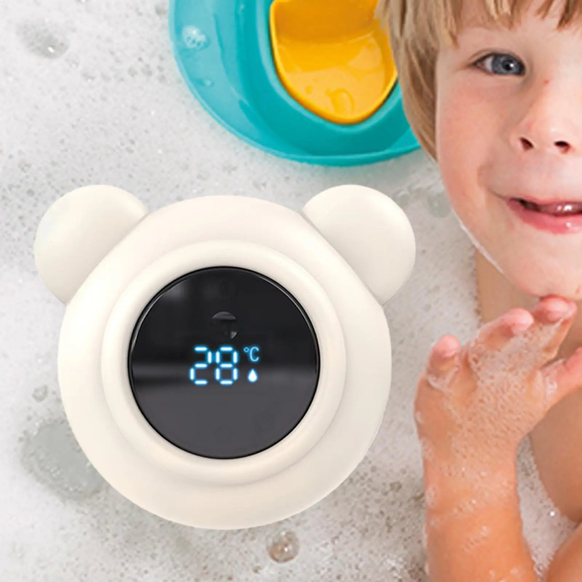 Baby Digital Bath Thermometer LED Display – Safe Bathtub Tool Baby Bath Thermometer Qme