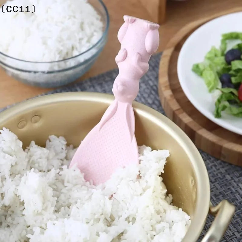 Rabbit Rice Spatula – Self-Standing Non-Stick Rice Spoon Rice Spatula Qme
