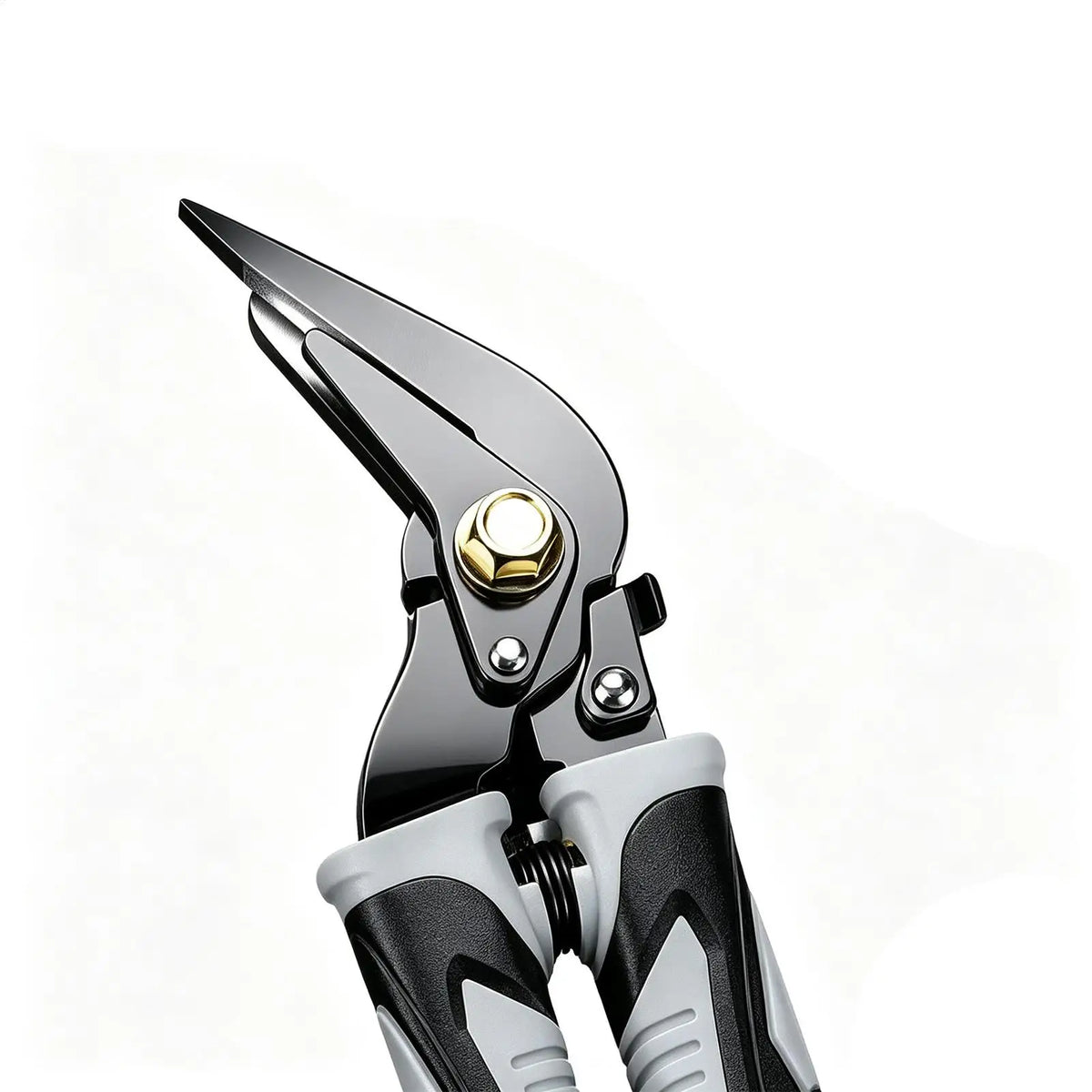 Metal Shears – Ergonomic Grip, Rust-Resistant, Cuts Aluminum & PVC Metal Cutting Shears Qme