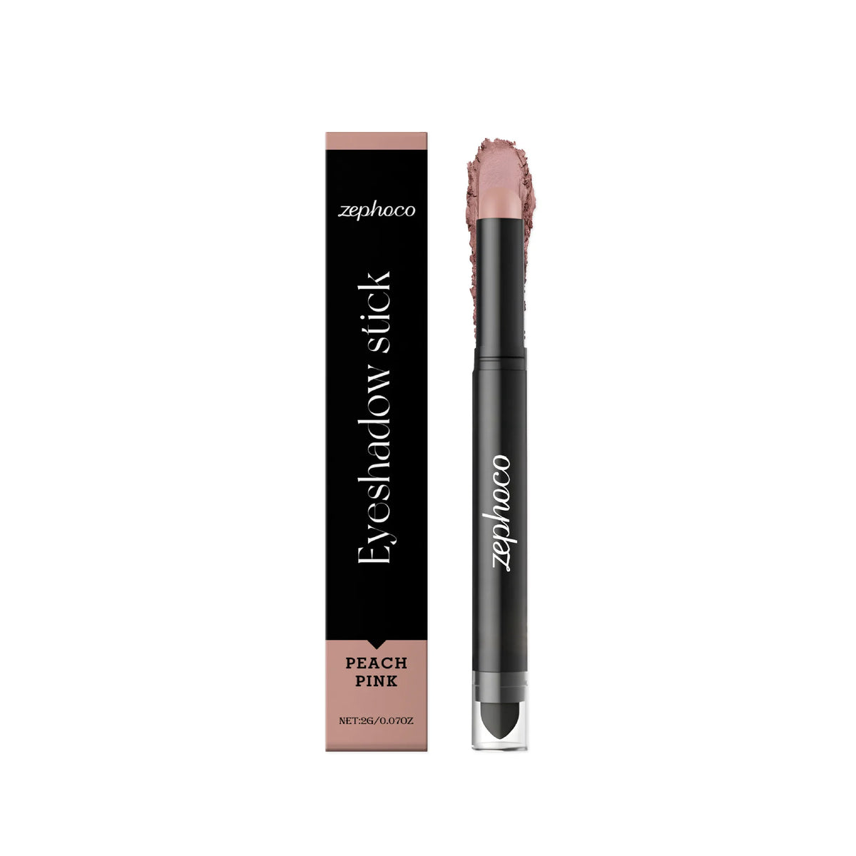 Shimmer Eyeshadow Stick – Long-Wear Eye Makeup Pen | Zephoco Eyeshadow Stick Qst PEACH PINK