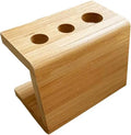 Bamboo Toothbrush Head Holder Stand – Multi-Slot Space Saver Toothbrush Head Holder Qme 3 holes