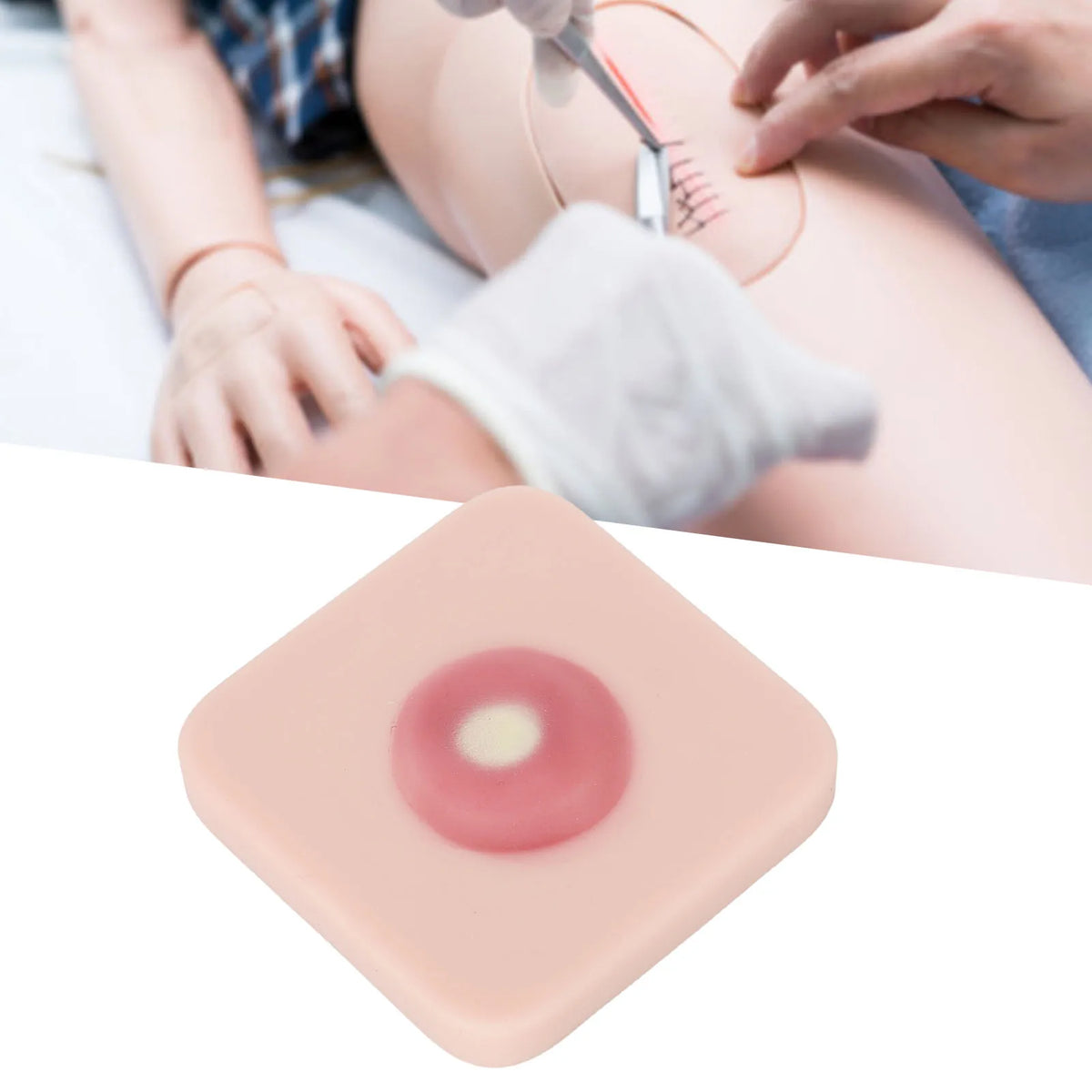 Silicone Surgical Incision & Drainage Training Pad – Cyst Model Surgical Training Pad Qme