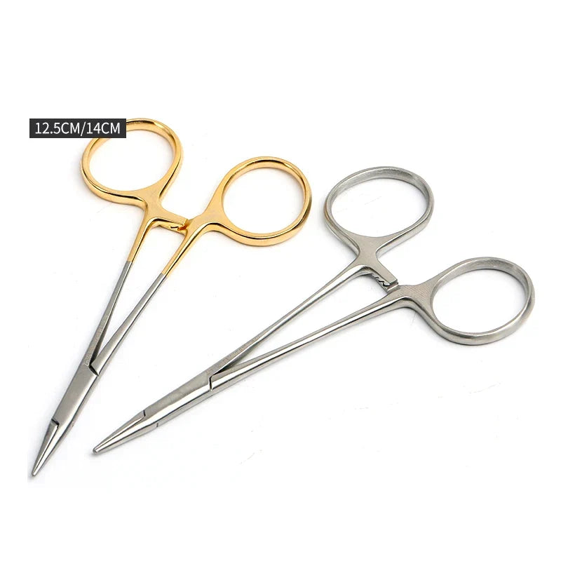 Tiangong Gold Handle Needle Holder with Scissor – Stainless Needle Holder Scissor Qme