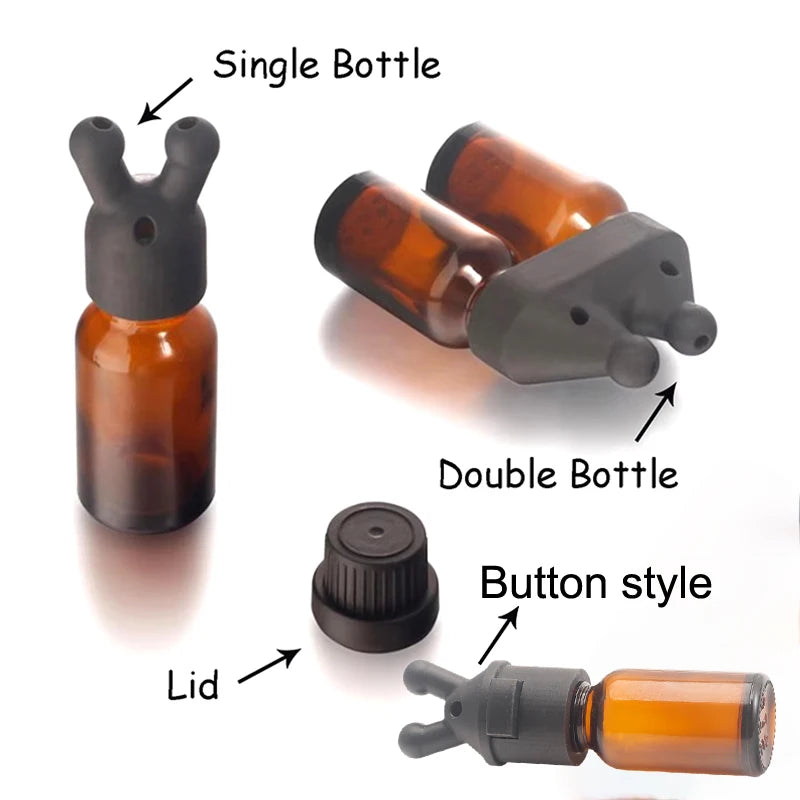5/15ml Leakproof Aroma Essential Oil Inhaler Dispenser Bottle Essential Oil Inhaler Qst