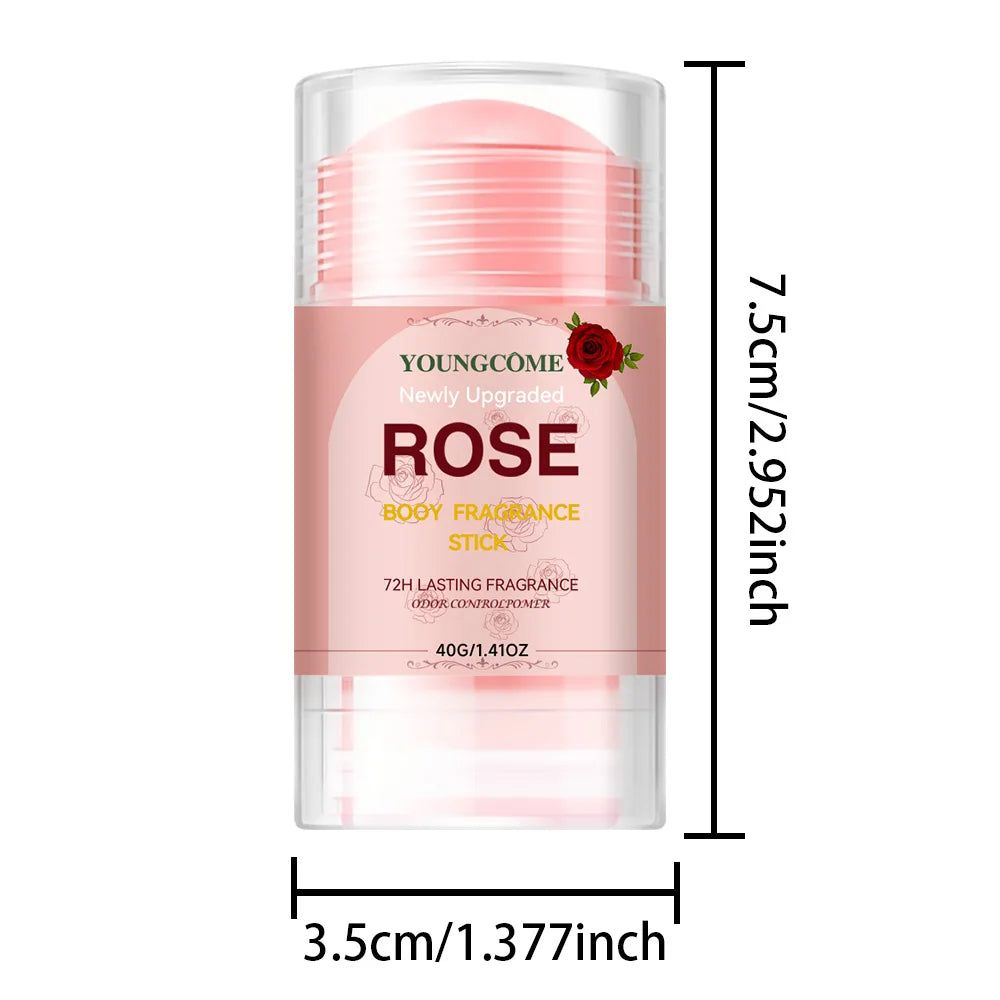 YOUNGCOME Rose Deodorant Stick – 72-Hour Freshness for Women Deodorant Stick Qst 1PCS