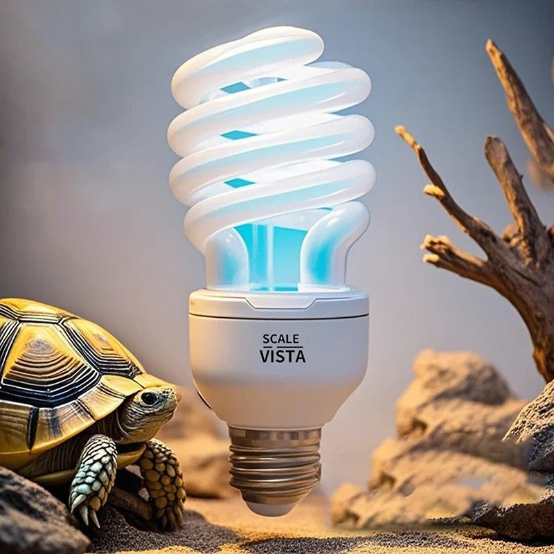 UVB Terrarium Basking Light 13W 26W | 5.0 & 10.0 Reptile Lamp Reptile UVB Lamp Qme