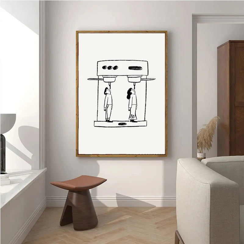 Coffee Canvas Wall Art Print – Espresso Kitchen Café Decor Canvas Wall Art Qst