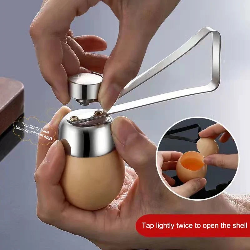 Stainless Steel Egg Topper Cutter & Shell Opener Egg Topper Cutter Qme