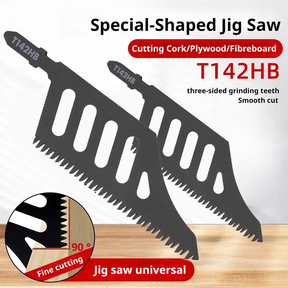 T142HB T-Shank Curved Jigsaw Blades – Flush Precision Wood Cutting Jigsaw Blades Qme