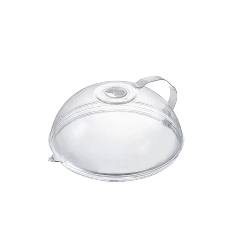 Microwave Food Splash Proof Cover with Handle | PP Lid Microwave Cover Lid Qme