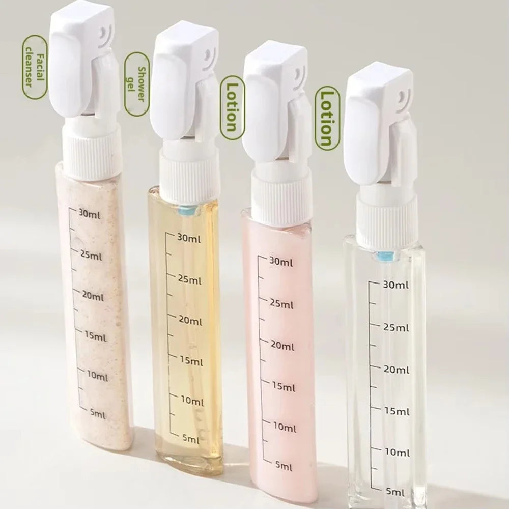 4-in-1 Leakproof Portable Travel Dispenser Bottles Set Travel Dispenser Bottles Qme