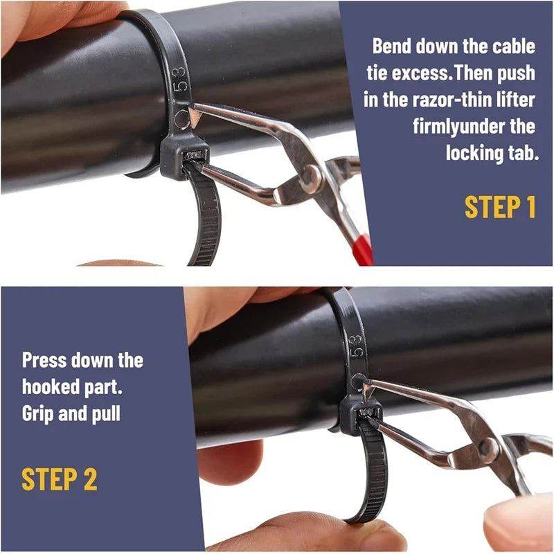 Stainless Steel Cable Tie Opener & Zip Tie Remover Tool Cable Tie Opener Qme