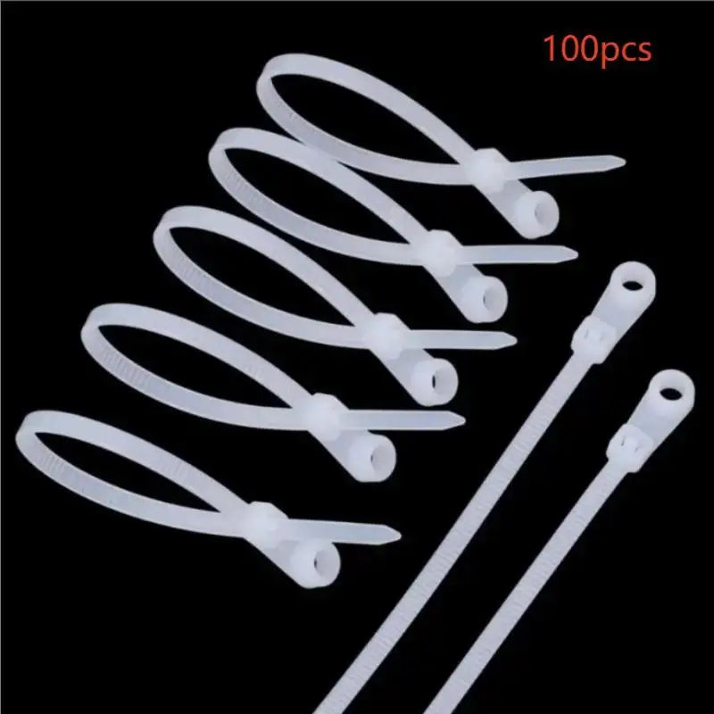 Self-Locking Reusable Cable Ties – PC Cord Organizer Straps Cable Ties Organizer Qme White