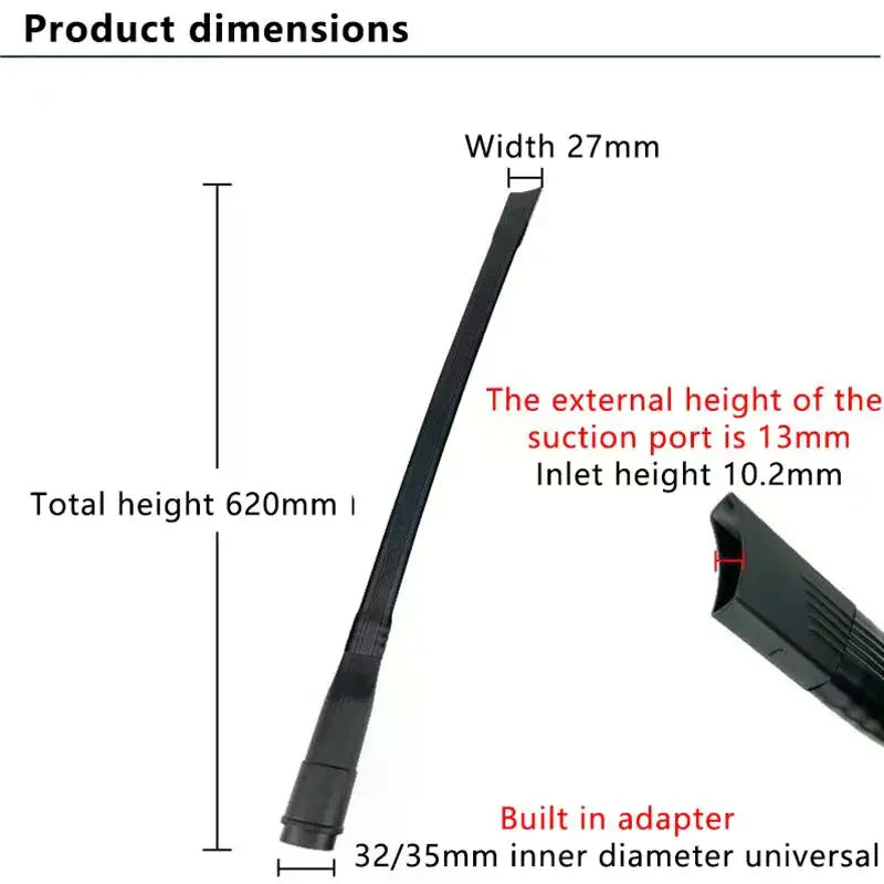 Vacuum Hose Adapter Crevice Tool Replacement Port 32–35mm Vacuum Hose Adapter Qme