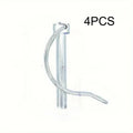 Stainless Steel D-Type Double Coil Slotted Spring Lock Pin Spring Lock Pin Qme 4pcs