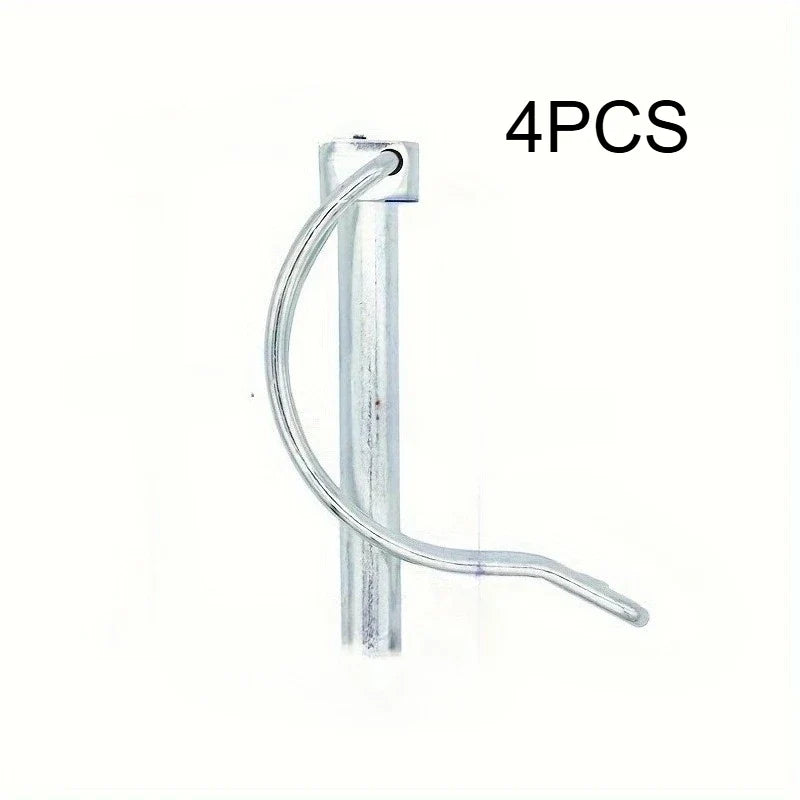 Stainless Steel D-Type Double Coil Slotted Spring Lock Pin Spring Lock Pin Qme 4pcs