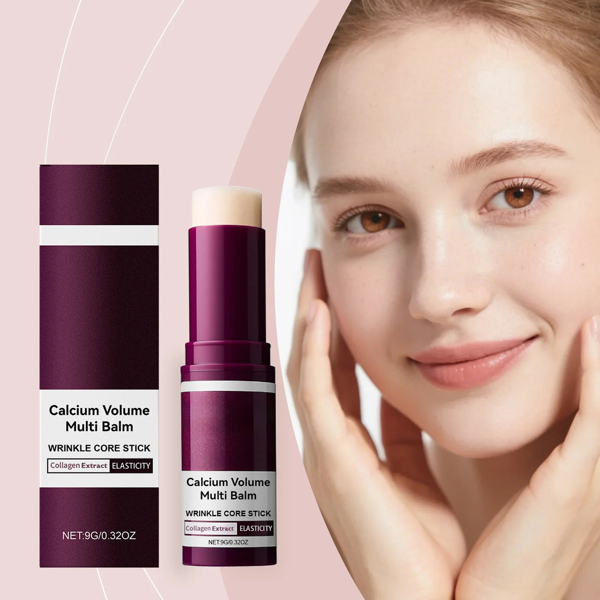 Calcium Collagen Moisturizing Balm Stick – Hydrating & Firming Face Balm Stick Qst