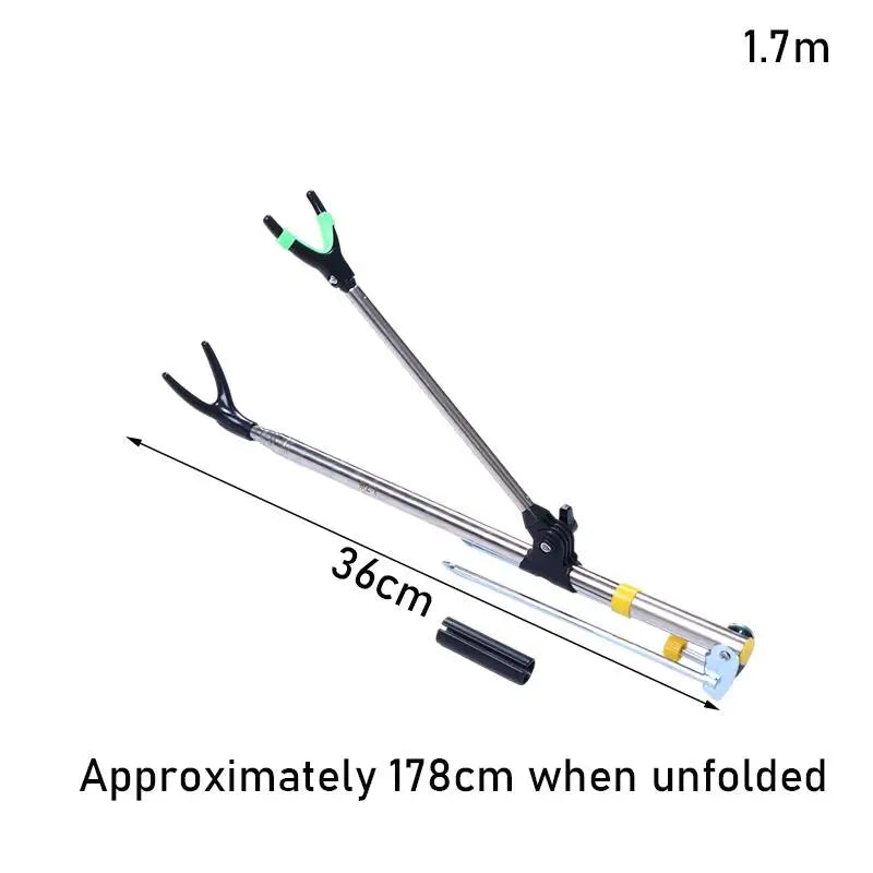 Stainless Steel V-Shape Adjustable Fishing Rod Bracket Support Fishing Rod Bracket Qme 170CM