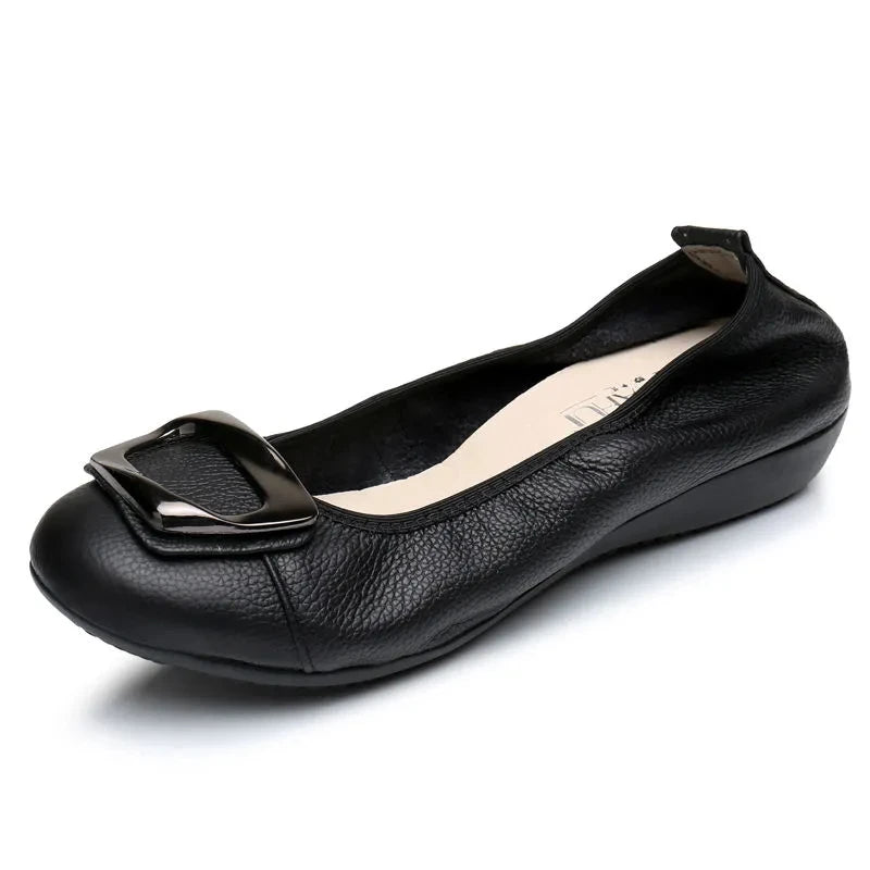 Women's Slip-On Ballet Flats Loafers | Sizes 35–43 Ballet Flats Qst Black 35 China Mainland