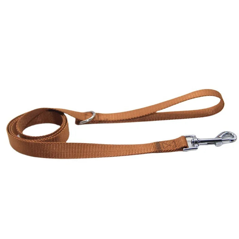 Nylon Long Dog Training Leash – Versatile Walking Lead Dog Training Leash Qme Coffee 2.5-120cm