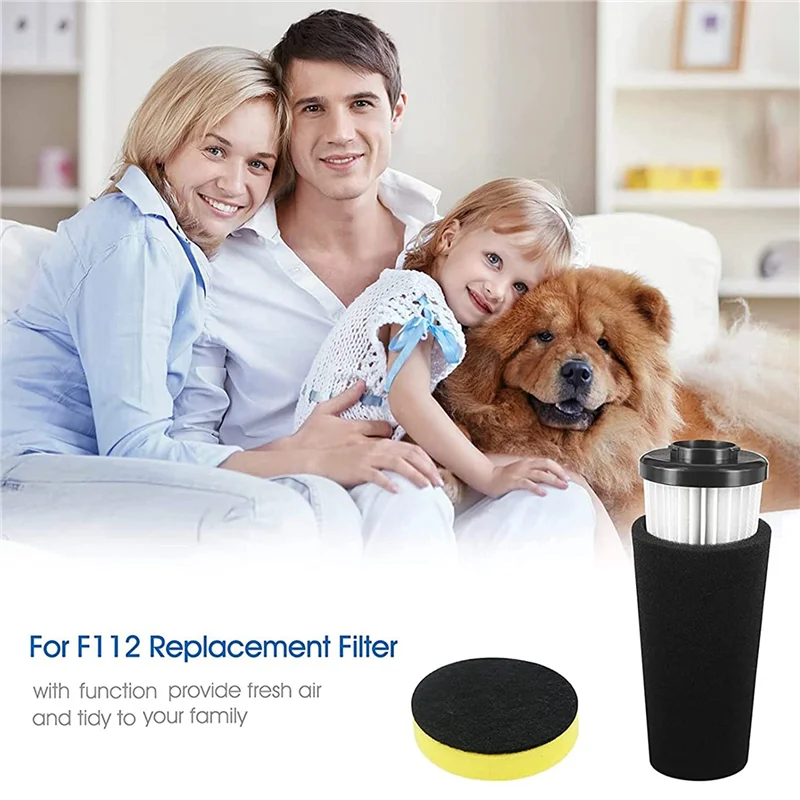 Dirt Devil Style F112 HEPA Filter & Foam Replacement Kit Vacuum Filter Kit Qst