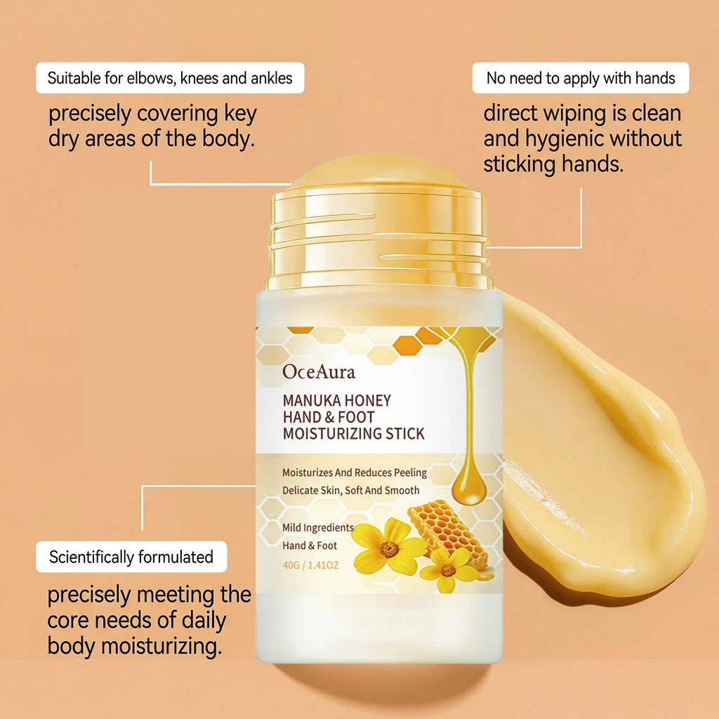 Oceaura Manuka Honey Moisturizing Stick – Hands, Feet & Skin Body Moisturizer Stick Qme