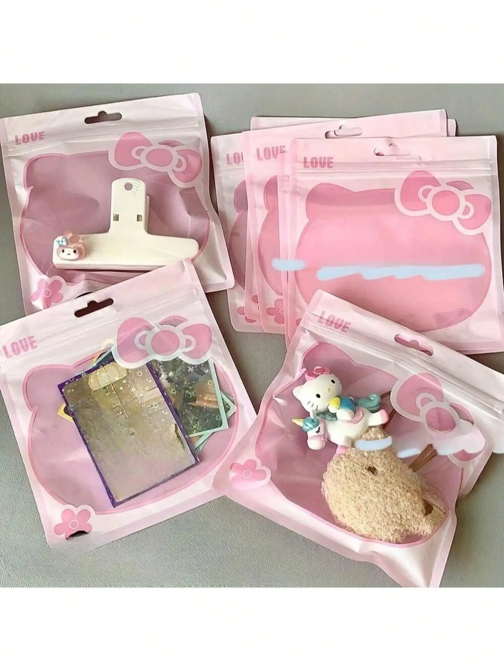 Cartoon Self-Sealing Plastic Bags – Jewelry, Nail Art & Cosmetics Plastic Storage Bags Qme