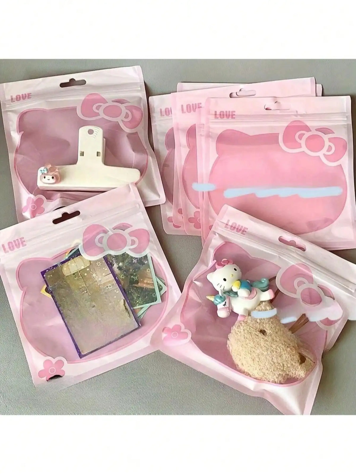 Cartoon Self-Sealing Plastic Bags – Jewelry, Nail Art & Cosmetics Plastic Storage Bags Qme