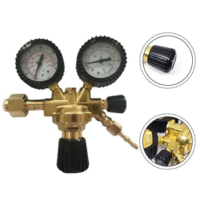 MIG TIG Welding Argon CO₂ Gas Pressure Regulator | Brass Welding Gas Regulator Qme