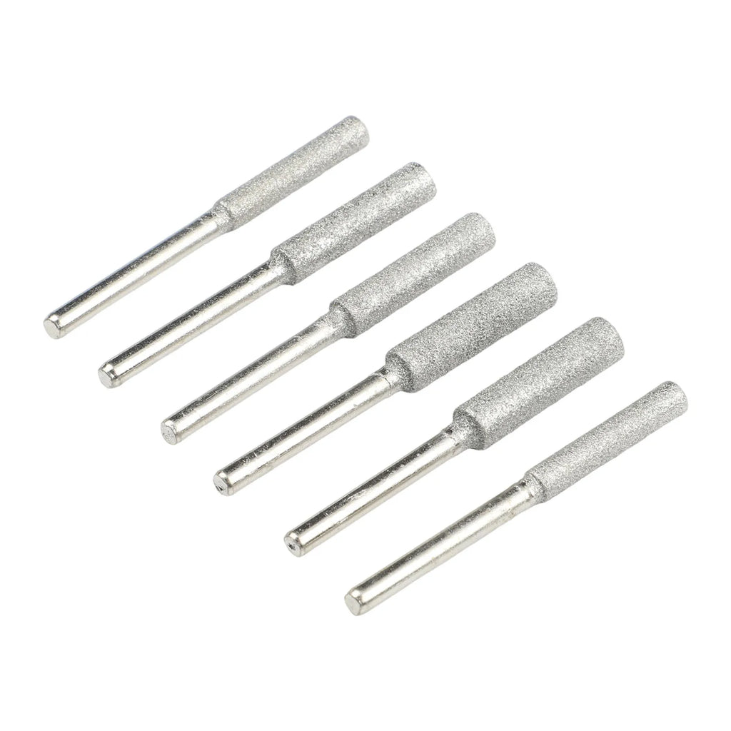 6-Piece Chainsaw Sharpener Burr Set – 4mm, 4.8mm & 5.5mm Chainsaw Sharpener Set Qme