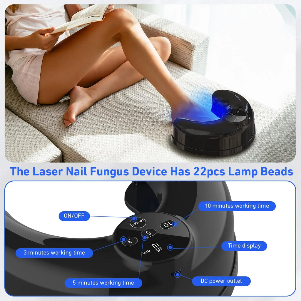 Wireless Nail LED Light Therapy Device – 910nm & 470nm, 22 LEDs Nail Light Therapy Device Qst