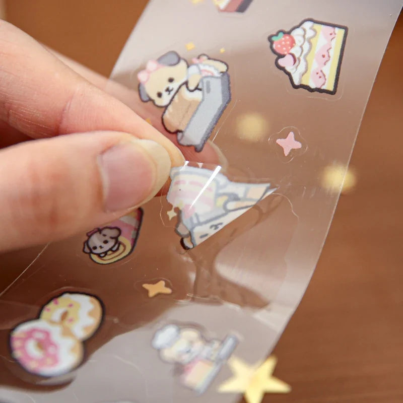 Cartoon Pet Washi Tape 30mm × 2m – Decorative Sticker Roll Decorative Washi Tape Qme