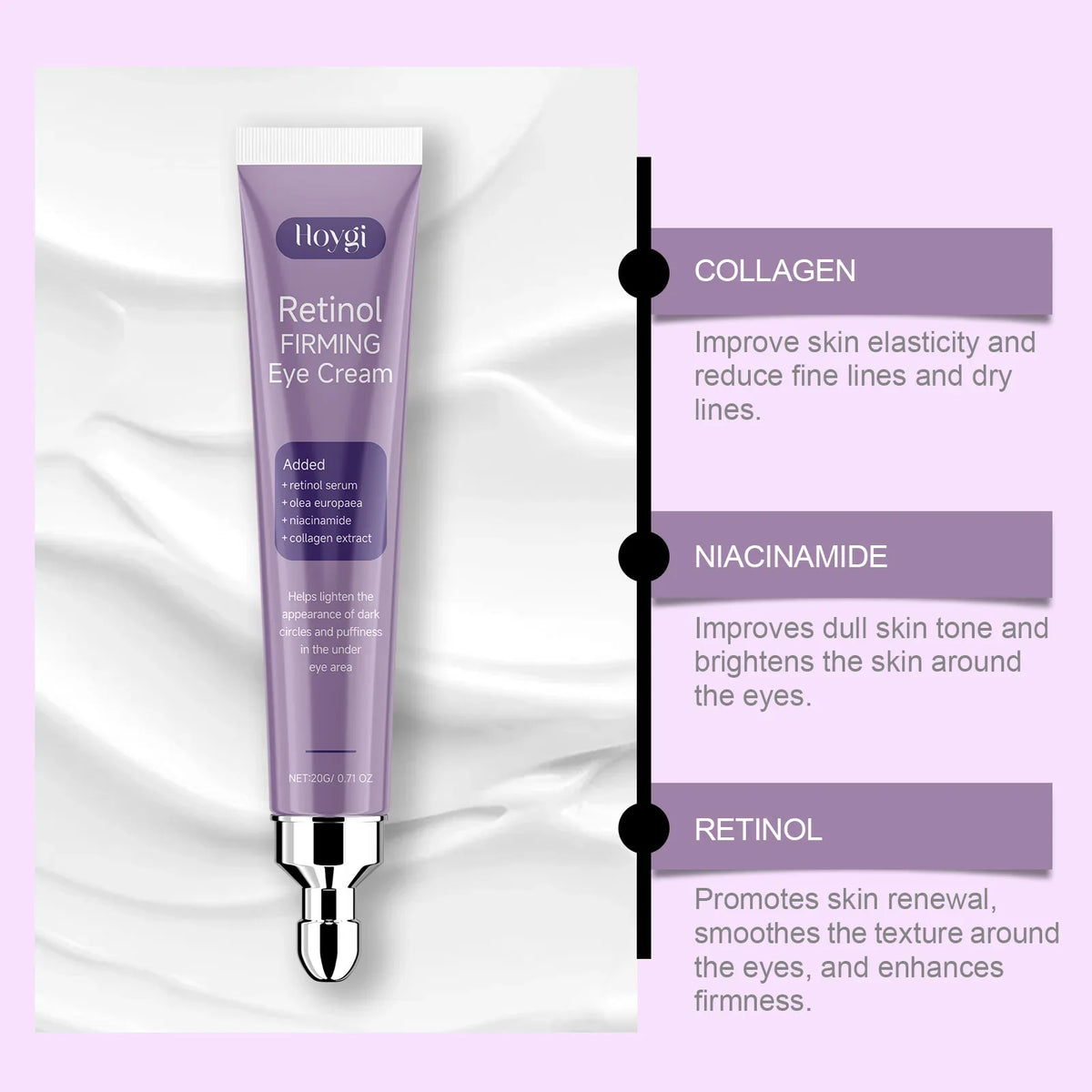 Retinol Firming Eye Cream – Brighten & Smooth Fine Lines Retinol Eye Cream Qme