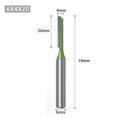 Straight Router Bits – Single & Double Flute Wood Carving Router Bit Qme 6x4x20