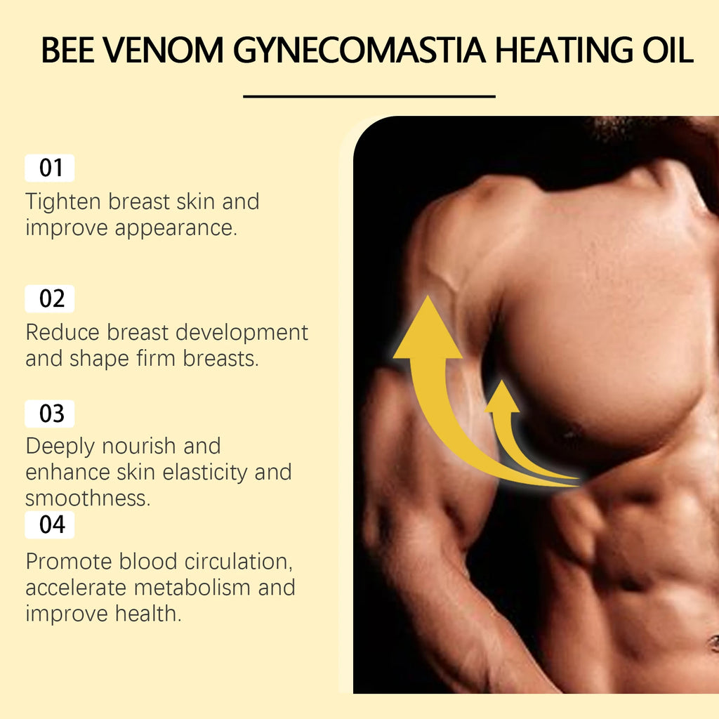 Men's Chest Firming Sculpting Massage Oil 30ml | South Moon Body Sculpting Oil Qst