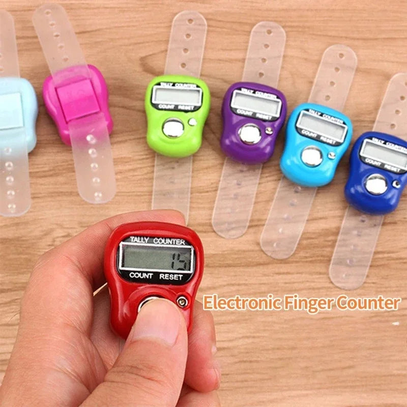 Mini LED Digital Finger Counter – Islamic Tally Bead Clicker Ring Digital Tally Counter Qme